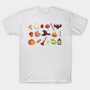 Cute Halloween Pattern v1 T-Shirt